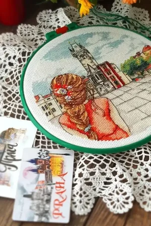 Prague. Old Town Hall - PDF Cross Stitch Pattern Time-Limited