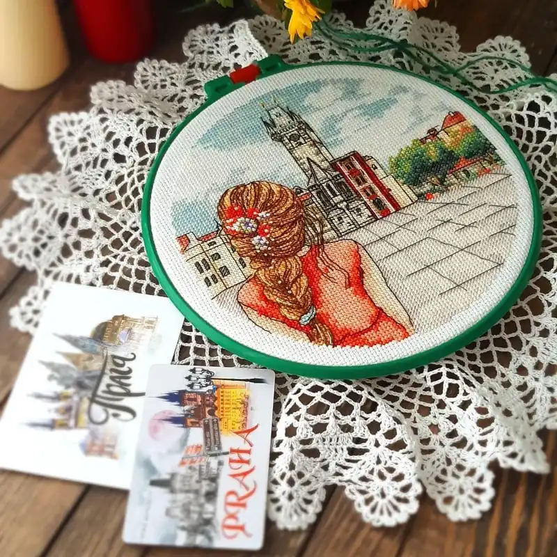 Prague. Old Town Hall - PDF Cross Stitch Pattern Time-Limited