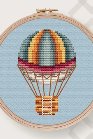 Air Balloon 8 - PDF Counted Cross Stitch Pattern Top Pick