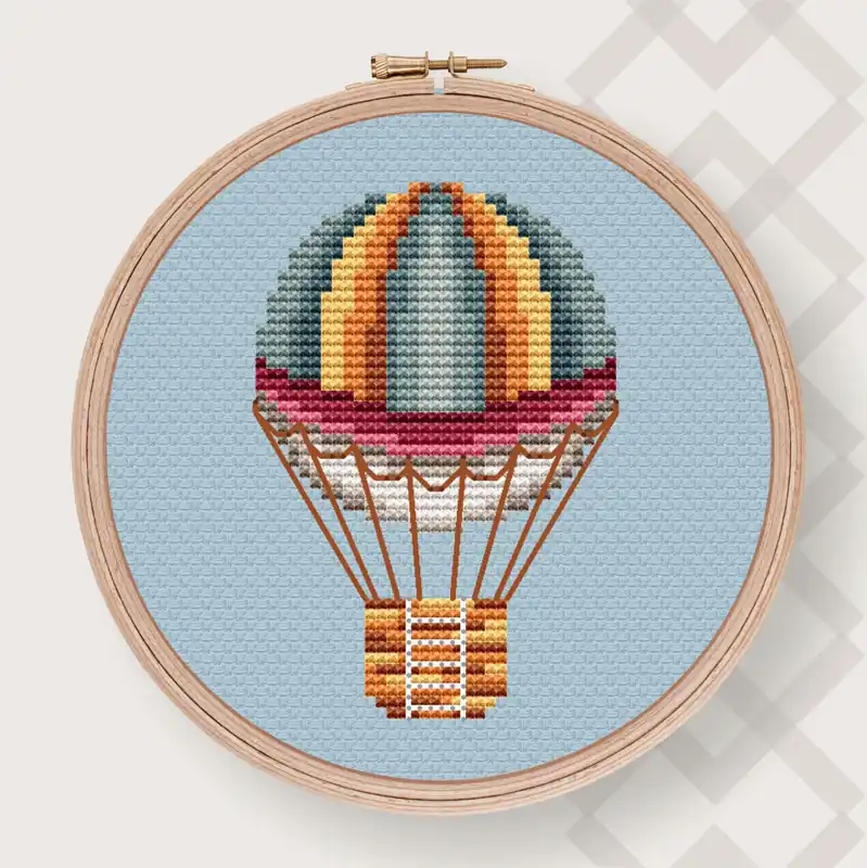 Air Balloon 8 - PDF Counted Cross Stitch Pattern Top Pick