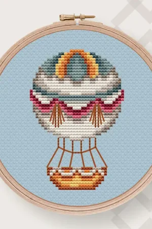Air Balloon 1 - PDF Counted Cross Stitch Pattern Best Seller