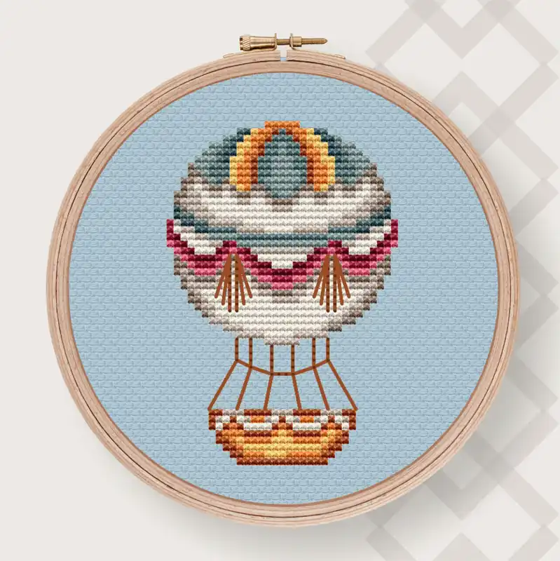 Air Balloon 1 - PDF Counted Cross Stitch Pattern Best Seller