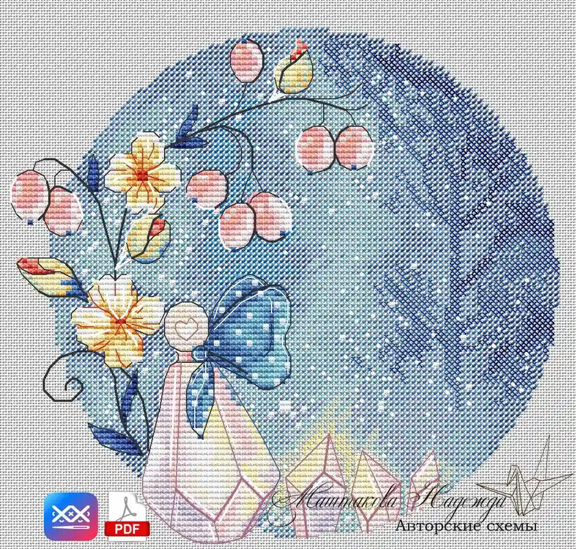 Editor’s Pick A little Tenderness. Night - PDF Cross Stitch Pattern