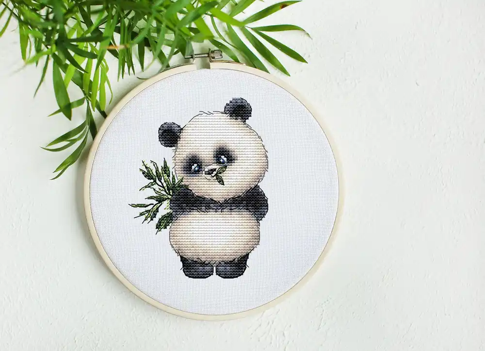 Popular Сute Panda - PDF Cross Stitch Pattern