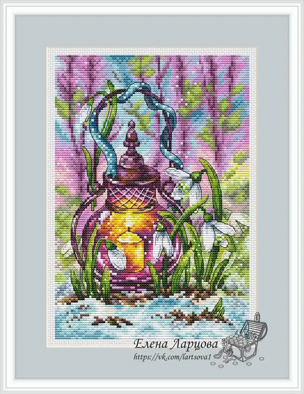 Spring Light - PDF Cross Stitch Pattern Price Drop