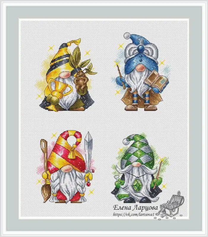 Magic Dwarfs - PDF Cross Stitch Pattern Fan Favorite