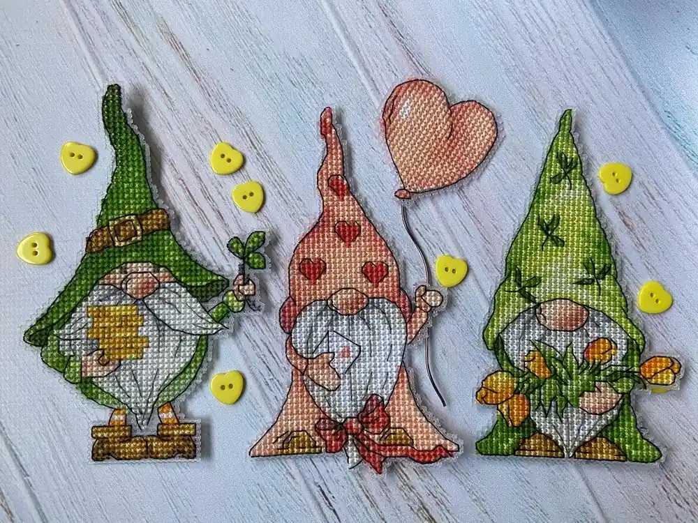 Handmade Spring Dwarfs - PDF Cross Stitch Pattern