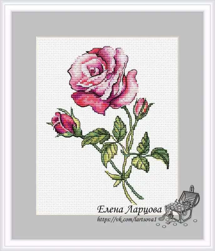 Weekend Sale Rose - PDF Cross Stitch Pattern