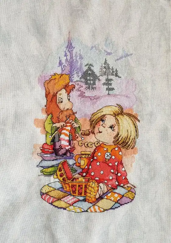 Kids at Trip - PDF Cross Stitch Pattern Express Delivery
