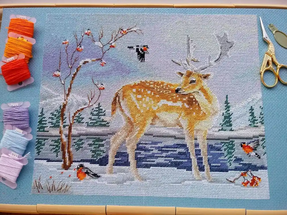 Markdown Winter Walk - PDF Cross Stitch Pattern