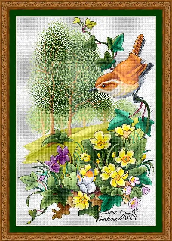 Mega Sale Summer Bird - PDF Cross Stitch Pattern