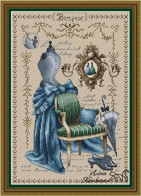 Bonjour Atelier - PDF Cross Stitch Pattern Popular