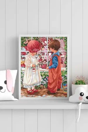Buy Online Valentines Treasure B2407L Counted Cross-Stitch Kit