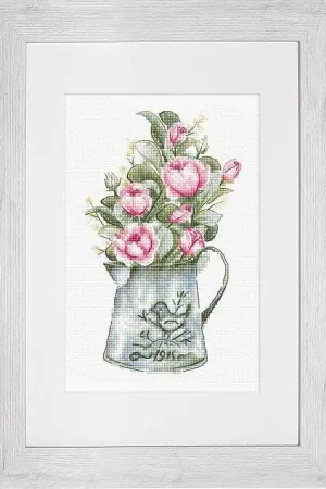 Bouquet with roses B7006L Counted Cross-Stitch Kit Popular