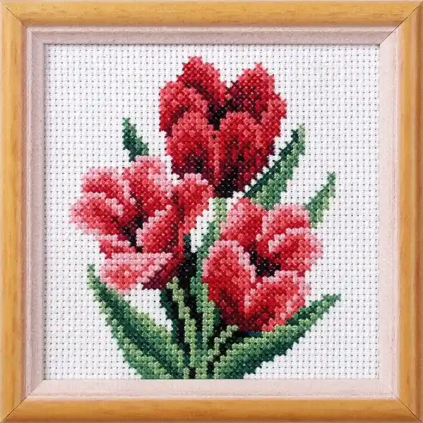 Stamped Cross stitch kit "Tulips " 7517 Place Order