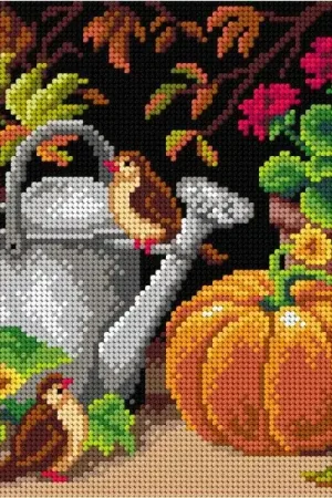 Bulk Order Needlepoint canvas for halfstitch without yarn In the Garden 3231H - Printed Tapestry Canvas