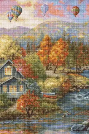 Markdown Autumn Creek Mill B616L Counted Cross-Stitch Kit