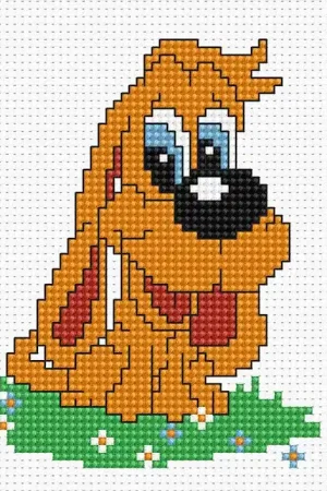 Puppy B088L Counted Cross-Stitch Kit Flash Sale