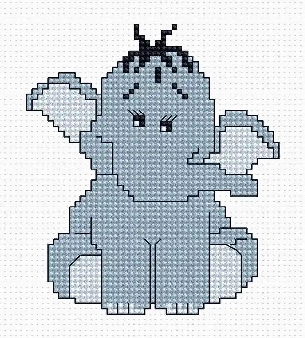 Elephant B041L Counted Cross-Stitch Kit While Supplies Last