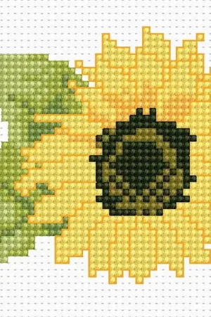 Sunflower B031L Counted Cross-Stitch Kit Handmade