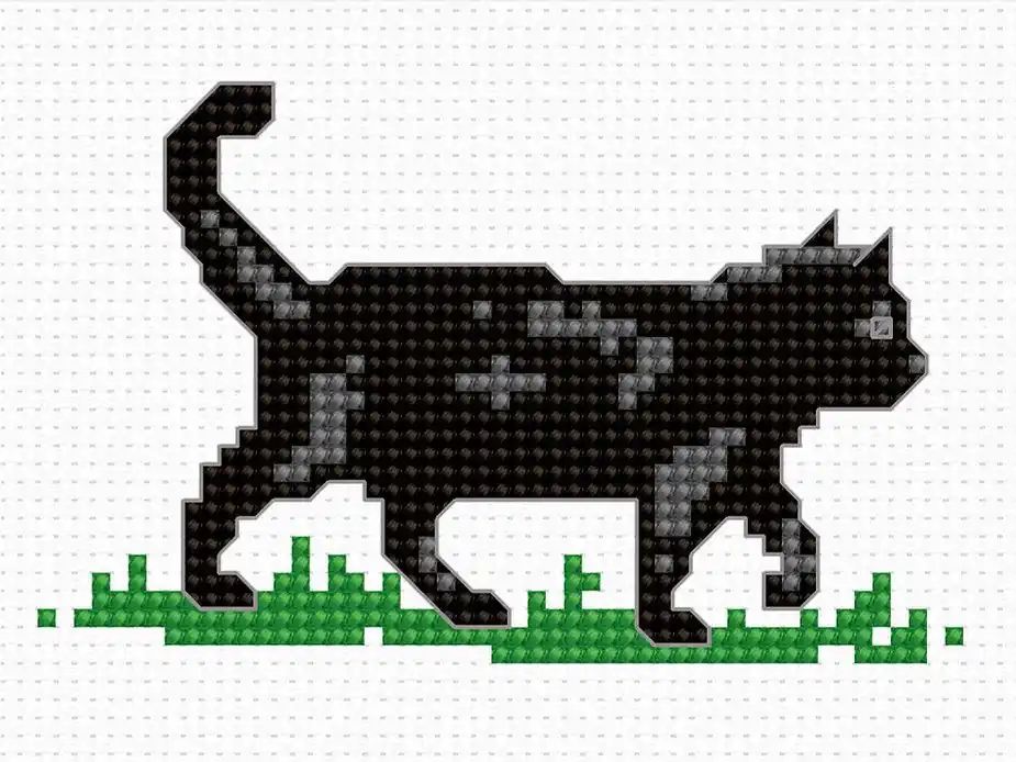 Clearance Kitten B034L Counted Cross-Stitch Kit