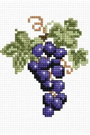 Grapes B029L Counted Cross-Stitch Kit Final Sale