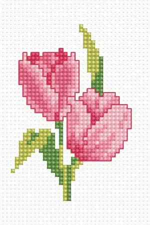 Don’t Miss Out Tulips B022L Counted Cross-Stitch Kit