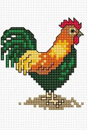 Cock B018L Counted Cross-Stitch Kit Bulk Order
