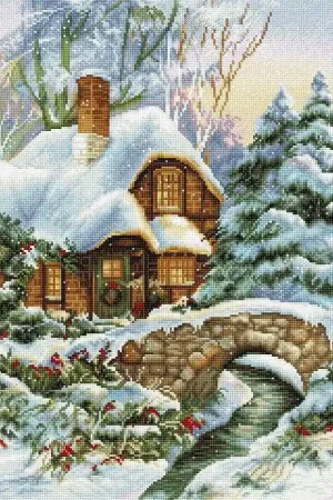Winter landscape BU5001L Counted Cross-Stitch Kit Hot Picks