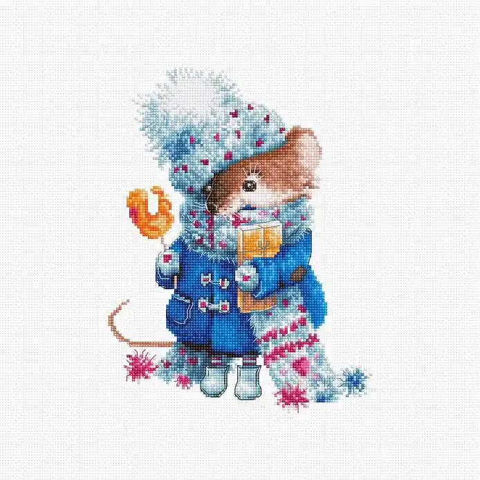 Order Now Christmas mouse B1168L Counted Cross-Stitch Kit