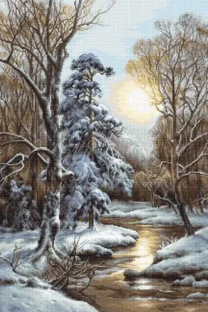 New Arrival Thaw  B596L Counted Cross-Stitch Kit