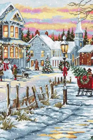 Christmas Eve B595L Counted Cross-Stitch Kit Latest