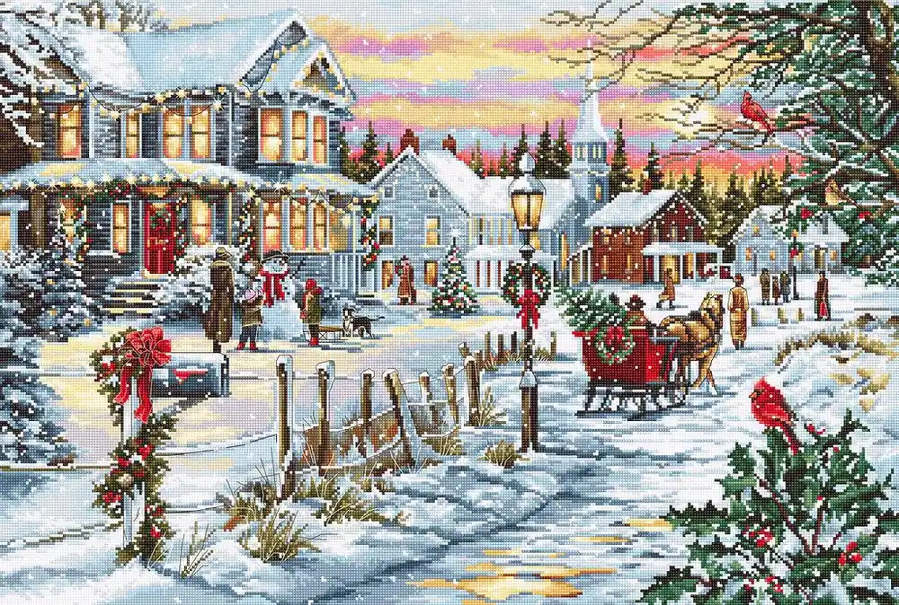 Christmas Eve B595L Counted Cross-Stitch Kit Latest