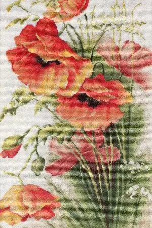 Original Poppies B213L Counted Cross-Stitch Kit