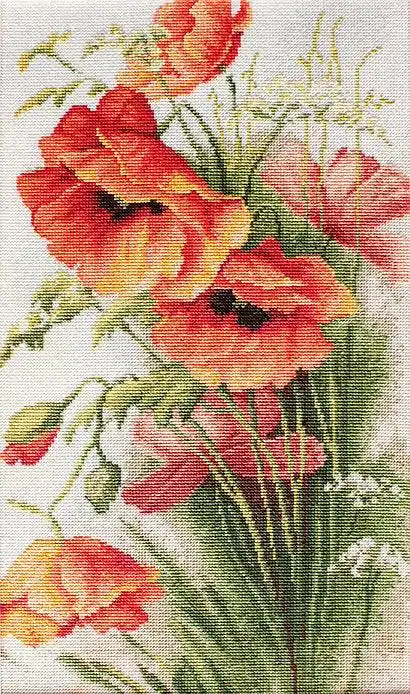 Original Poppies B213L Counted Cross-Stitch Kit