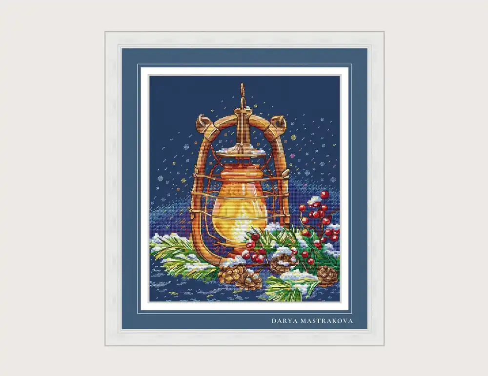 Christmas Cross stitch pattern PDF for instant download Digital counted cross stitch chart DMC Cross stitch design, Lamp, Christmas tree Big Sale