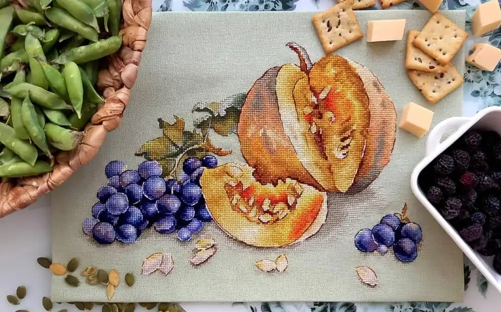 Buy Direct Pumpkin Cross stitch pattern Fall Cross Stitch pdf Autumn cross stitch pattern Modern Counted cross stitch Thanksgiving cross stitch Harvest
