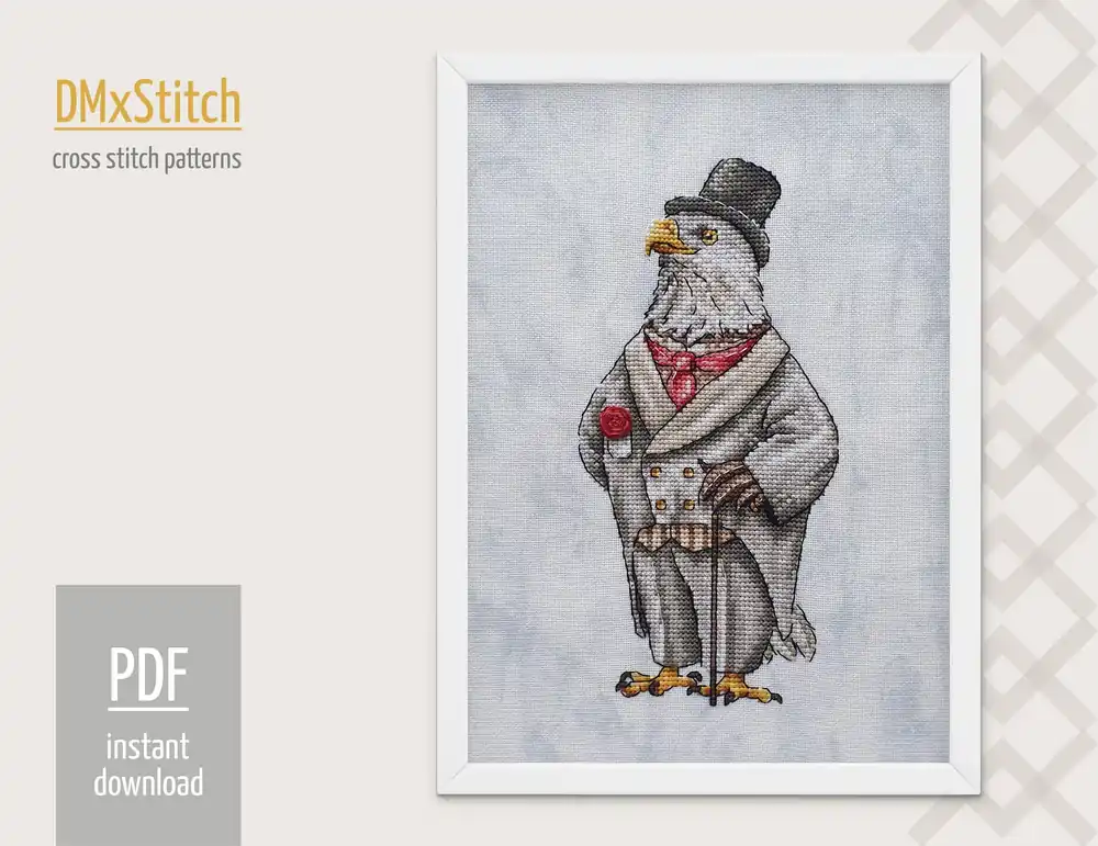 Eagle Cross stitch pattern Bird Cross Stitch pdf Modern cross stitch pattern Cute cross stitch Woodland animal cross stitch Animal Low Price