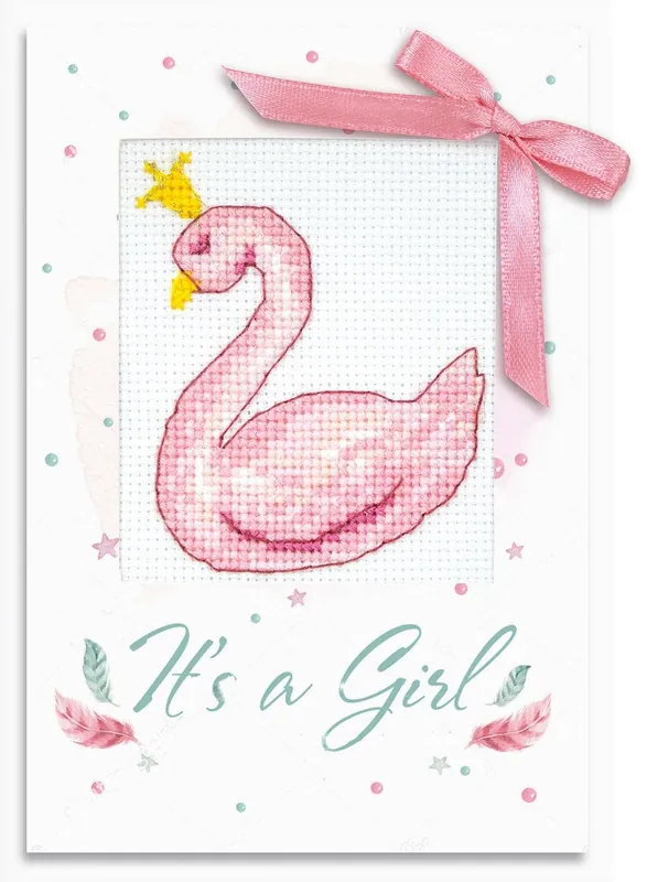 It's a Girl Post Cards SP-105L Counted Cross-Stitch Kit Price Cut