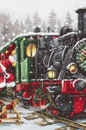 Santa's Express B2397L Counted Cross-Stitch Kit Fresh Stock