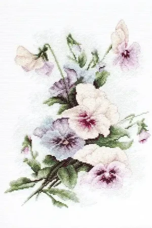 Pansies B2231L Counted Cross-Stitch Kit No Minimum Order