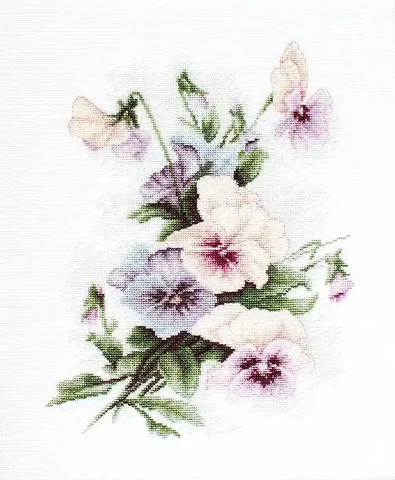 Pansies B2231L Counted Cross-Stitch Kit No Minimum Order