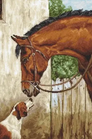 Hunter and Foxhound B580L Counted Cross-Stitch Kit In Demand