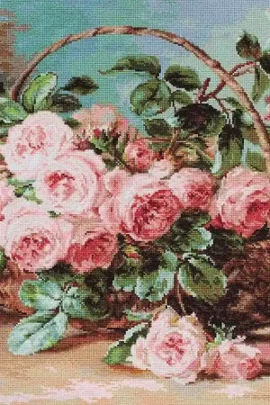 Discount Basket of Roses B547L Counted Cross-Stitch Kit