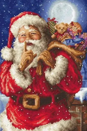 New Arrival Counted Cross Stitch Kit Santa Christmas secret L8000