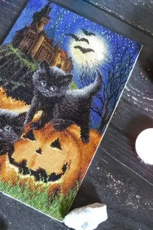 New Arrival Counted Cross Stitch Kit Did we scare you? Leti964