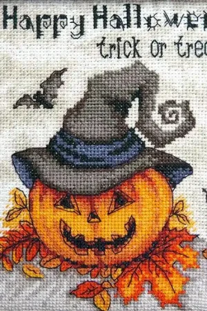 Clearance Counted Cross Stitch Kit Trick or treat Leti956