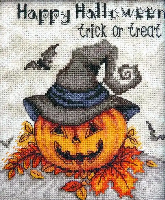 Clearance Counted Cross Stitch Kit Trick or treat Leti956