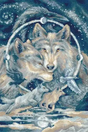 Free Returns Counted Cross Stitch Kit In spirit I am free Leti955