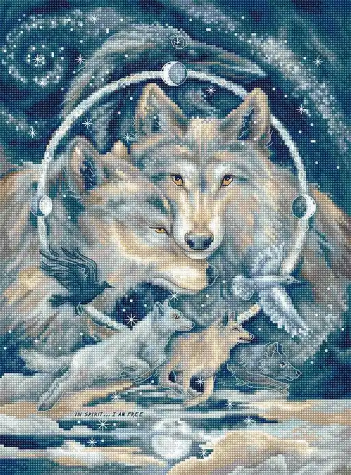 Free Returns Counted Cross Stitch Kit In spirit I am free Leti955